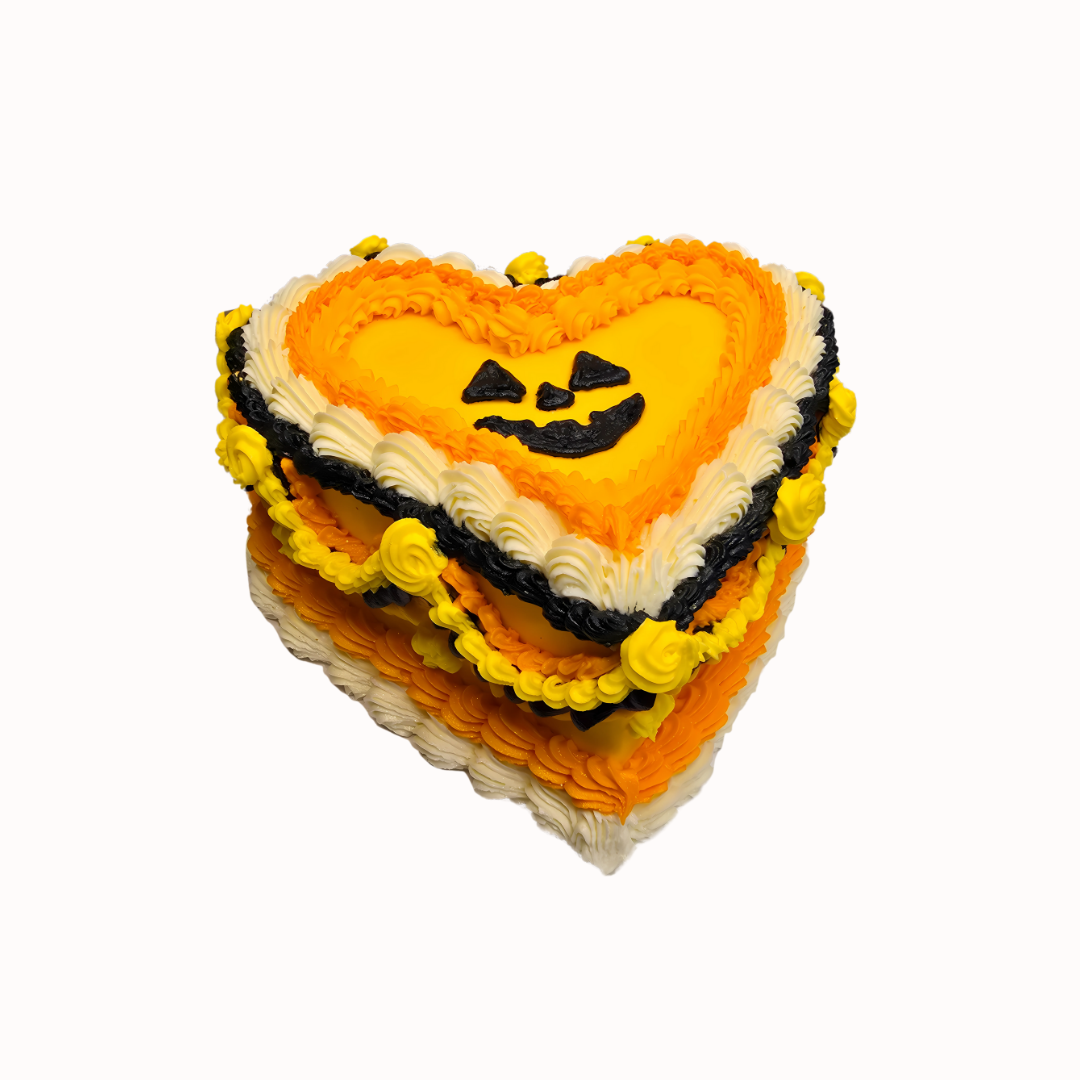 Spooky Heart Cake