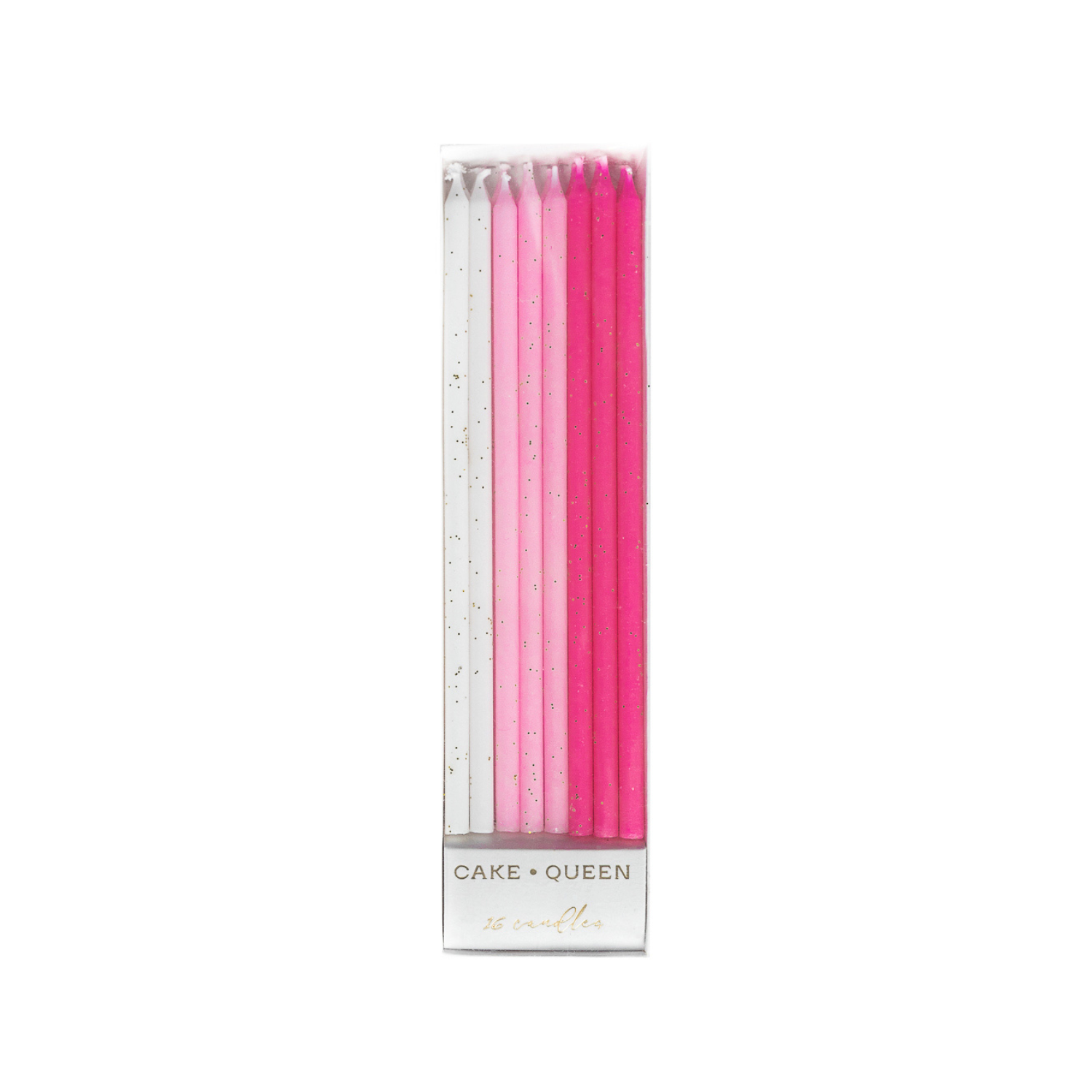 Mixed Pink Glitter Candles