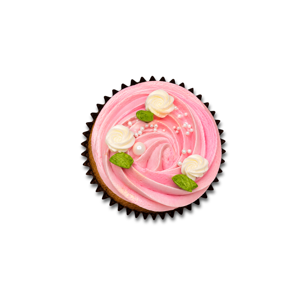 vanilla spring cupcake