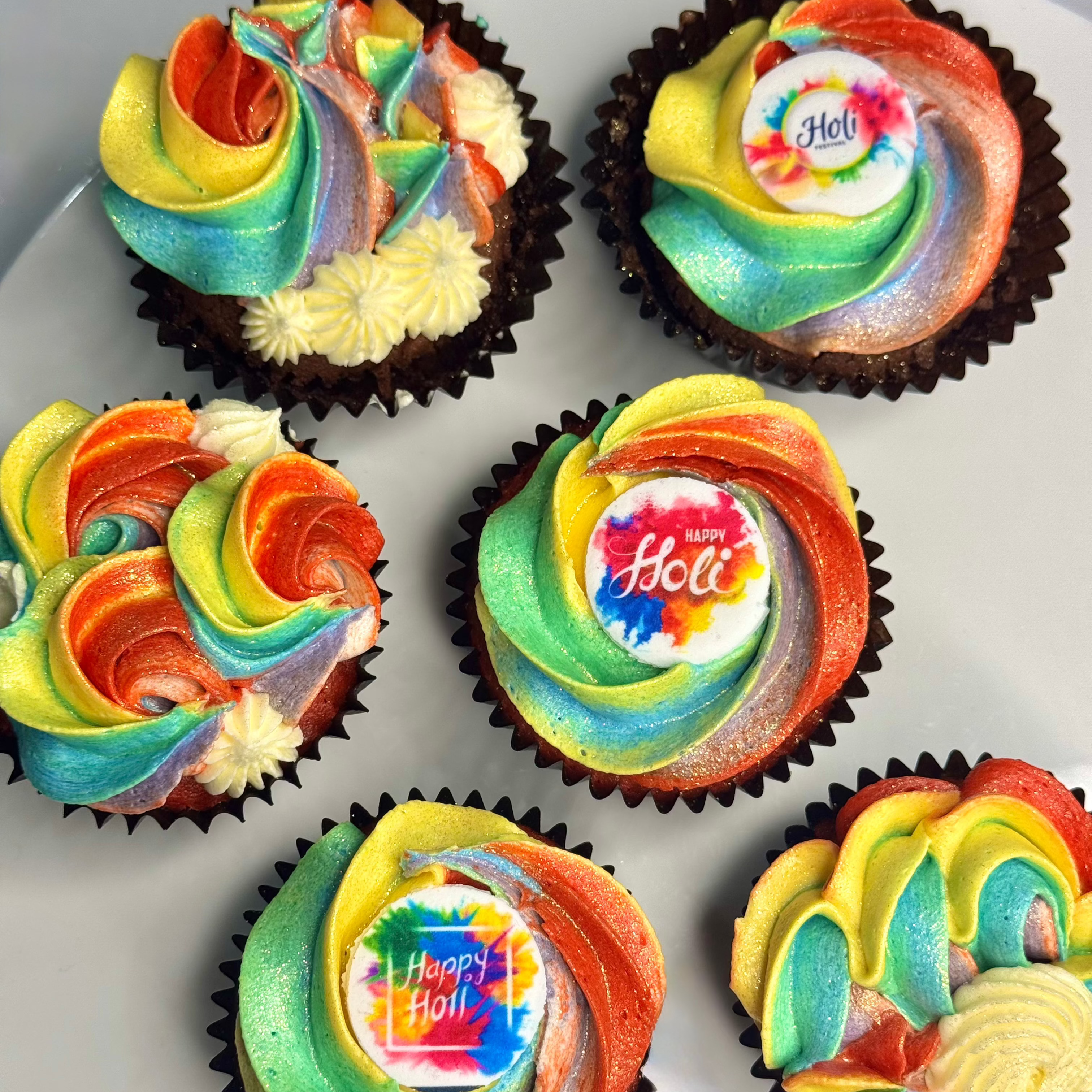 Colour Burst Cupcakes