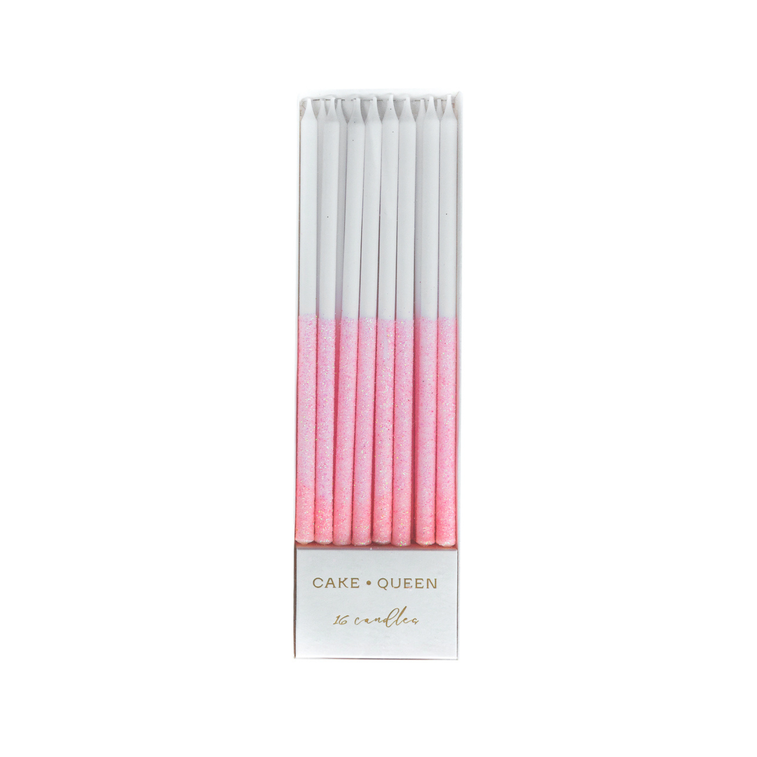 Light Pink Glitter - Dipped Candles